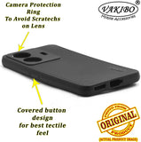 VAKIBO Dotted Black Coloured Made with Silicon Rubber TPU Back Cover Case Suitable for Iqoo Z6 Pro