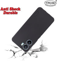 VAKIBO Dotted Black Coloured Made with Silicon Rubber TPU Back Cover Case Suitable for Vivo T2X 5G
