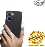 VAKIBO Dotted Black Coloured Made with Silicon Rubber TPU Back Cover Case Suitable for Vivo T2X 5G