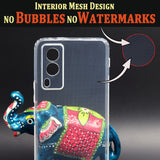 VAKIBO Super Premium Soft TPU Transparent Case With Dustplug,Side Grip,Corner Protection,lanyard Cuts,Camera Protection Suitable for Vivo V21E
