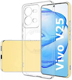 VAKIBO Premium Clear 2MM Thick Transparent Soft TPU Rubber Back Cover Case With Camera Protection Suitable for Vivo V25
