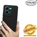 VAKIBO Dotted Black Coloured Made with Silicon Rubber TPU Back Cover Case Suitable for Vivo V25