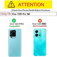 VAKIBO Premium Clear 2MM Thick Transparent Soft TPU Rubber Back Cover Case With Camera Protection Suitable for Vivo V25 Pro