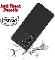 VAKIBO Dotted Black Coloured Made with Silicon Rubber TPU Back Cover Case Suitable for Vivo V25 Pro
