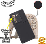 VAKIBO Dotted Black Coloured Made with Silicon Rubber TPU Back Cover Case Suitable for Vivo V25 Pro
