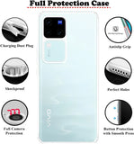 VAKIBO Premium Clear 1.5MM Thick Transparent Soft TPU Rubber Back Cover Case With Camera Protection Suitable for Vivo V30