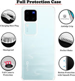 VAKIBO Premium Clear 1.5MM Thick Transparent Soft TPU Rubber Back Cover Case With Camera Protection Suitable for Vivo V30 Pro