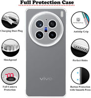 VAKIBO Premium Clear 1.5MM Thick Transparent Soft TPU Rubber Back Cover Case With Camera Protection Suitable for Vivo X200 Pro
