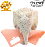 VAKIBO 1.2 MM Thick Peach Coloured Soft TPU Rubber Back Cover Case With Camera Protection Ring Suitable for Vivo X50
