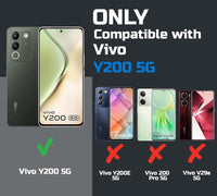 VAKIBO Premium Clear 1.5MM Thick Transparent Soft TPU Rubber Back Cover Case With Camera Protection Suitable for Vivo Y200 5G