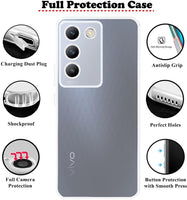 VAKIBO Premium Clear 1.5MM Thick Transparent Soft TPU Rubber Back Cover Case With Camera Protection Suitable for Vivo Y200 5G