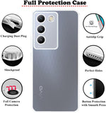 VAKIBO Premium Clear 1.5MM Thick Transparent Soft TPU Rubber Back Cover Case With Camera Protection Suitable for Vivo Y200 5G