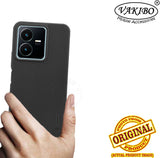 VAKIBO Dotted Black Coloured Made with Silicon Rubber TPU Back Cover Case Suitable for Vivo Y22s