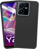 VAKIBO Dotted Black Coloured Made with Silicon Rubber TPU Back Cover Case Suitable for Vivo Y22