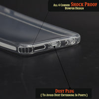 VAKIBO Super Premium Soft TPU Transparent Case With Dustplug,Side Grip,Corner Protection,lanyard Cuts,Camera Protection Suitable for Vivo Y21 2021