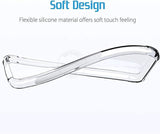 VAKIBO Premium Clear 2MM Thick Transparent Soft TPU Rubber Back Cover Case With Camera Protection Suitable for Vivo Y35
