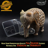 VAKIBO Premium Clear 2MM Thick Transparent Soft TPU Rubber Back Cover Case With Camera Protection Suitable for Vivo Y35