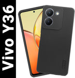 VAKIBO Dotted Black Coloured Made with Silicon Rubber TPU Back Cover Case Suitable for Vivo Y36