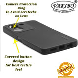 VAKIBO Dotted Black Coloured Made with Silicon Rubber TPU Back Cover Case Suitable for Vivo Y36