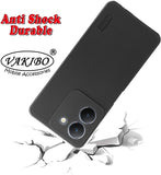 VAKIBO Dotted Black Coloured Made with Silicon Rubber TPU Back Cover Case Suitable for Vivo Y36