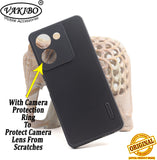 VAKIBO Dotted Black Coloured Made with Silicon Rubber TPU Back Cover Case Suitable for Vivo Y36