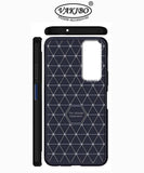 VAKIBO Carbon Fiber Brushed Black Coloured Soft TPU Back Cover Case With Camera Protection Ring Suitable for Vivo Y53S