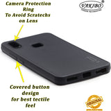 VAKIBO Dotted Black Coloured Made with Silicon Rubber TPU Back Cover Case Suitable for Vivo Y91