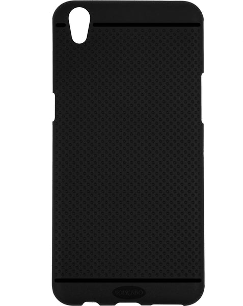 VAKIBO Dotted Design Black Coloured Soft TPU Back Cover Case Suitable for Oppo F1 Plus