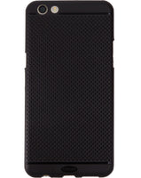 VAKIBO Dotted Design Black Coloured Soft TPU Back Cover Case Suitable for Oppo F3 Plus