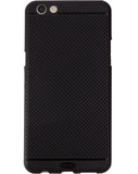 VAKIBO Dotted Design Black Coloured Soft TPU Back Cover Case Suitable for Oppo F3 Plus