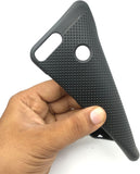 VAKIBO Dotted Design Black Coloured Soft TPU Back Cover Case Suitable for Honor 9 lite