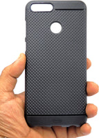 VAKIBO Dotted Design Black Coloured Soft TPU Back Cover Case Suitable for Honor 7X