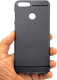 VAKIBO Dotted Design Black Coloured Soft TPU Back Cover Case Suitable for Honor 7X