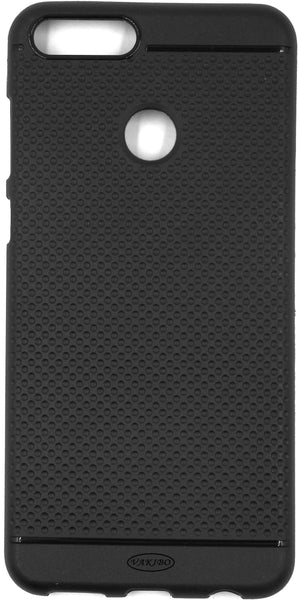 VAKIBO Dotted Design Black Coloured Soft TPU Back Cover Case Suitable for Honor 7X