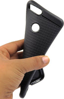VAKIBO Dotted Design Black Coloured Soft TPU Back Cover Case Suitable for Honor 7X