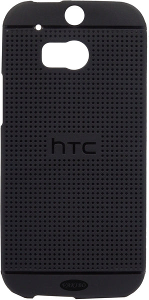 VAKIBO Dotted Design Black Coloured Soft TPU Back Cover Case Suitable for HTC One M8