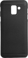 VAKIBO Dotted Design Black Coloured Soft TPU Back Cover Case Suitable for Samsung Galaxy J6