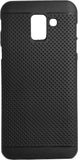 VAKIBO Dotted Design Black Coloured Soft TPU Back Cover Case Suitable for Samsung Galaxy J6