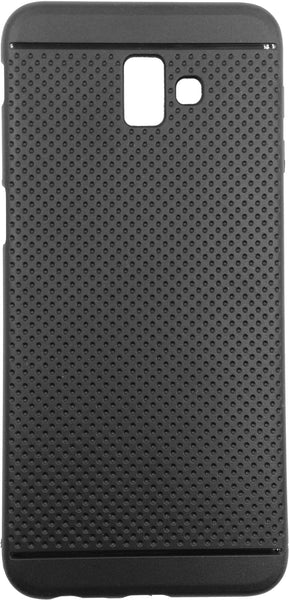 VAKIBO Dotted Design Black Coloured Soft TPU Back Cover Case Suitable for Samsung Galaxy J6 Plus