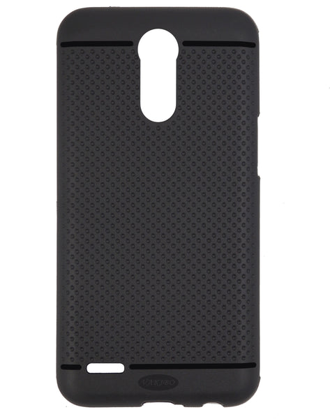 VAKIBO Dotted Design Black Coloured Soft TPU Back Cover Case Suitable for LG K10 2017