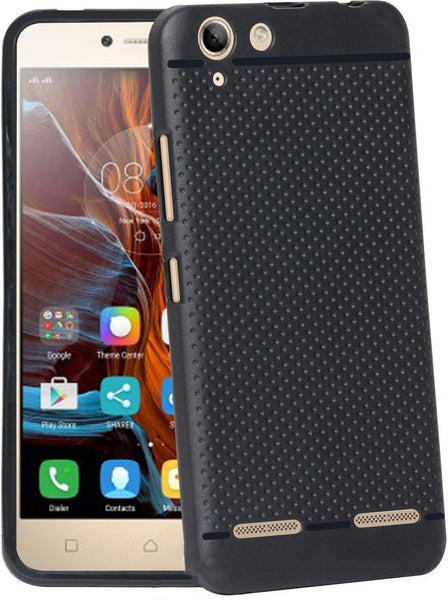 VAKIBO Dotted Design Black Coloured Soft TPU Back Cover Case Suitable for Lenovo K5 Plus