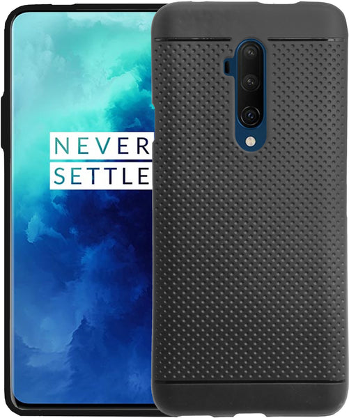 VAKIBO Dotted Design Black Coloured Soft TPU Back Cover Case Suitable for Oneplus 7T Pro