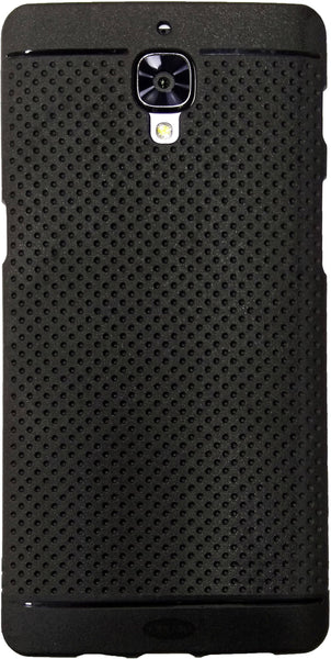 VAKIBO Dotted Design Black Coloured Soft TPU Back Cover Case Suitable for OnePlus 3
