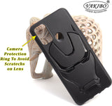 VAKIBO Iron Man 3D Mask Design Black Coloured Soft TPU Back Cover Case With Camera Protection Ring Suitable for Oppo A33