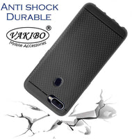 VAKIBO Dotted Design Black Coloured Soft TPU Back Cover Case Suitable for Realme 2 Pro