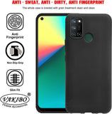 VAKIBO Matte Frosted Black Coloured Soft TPU Back Cover Case Suitable for Realme 7i