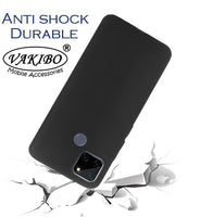VAKIBO Matte Frosted Black Coloured Soft TPU Back Cover Case Suitable for Realme C12