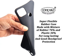VAKIBO Matte Frosted Black Coloured Soft TPU Back Cover Case Suitable for Realme C12