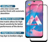 Super Premium Quality Tempered Glass Screen Guard Protector With Black Border Suitable For Samsung Galaxy A30