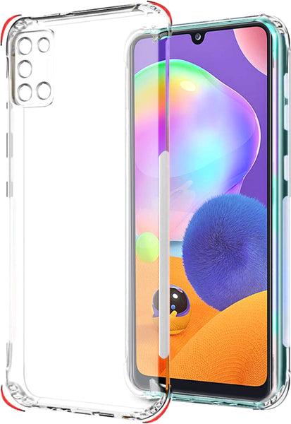 VAKIBO Premium Clear 1.5MM Thick Transparent Soft TPU Rubber Back Cover Case With Camera Protection Suitable for Samsung Galaxy A31